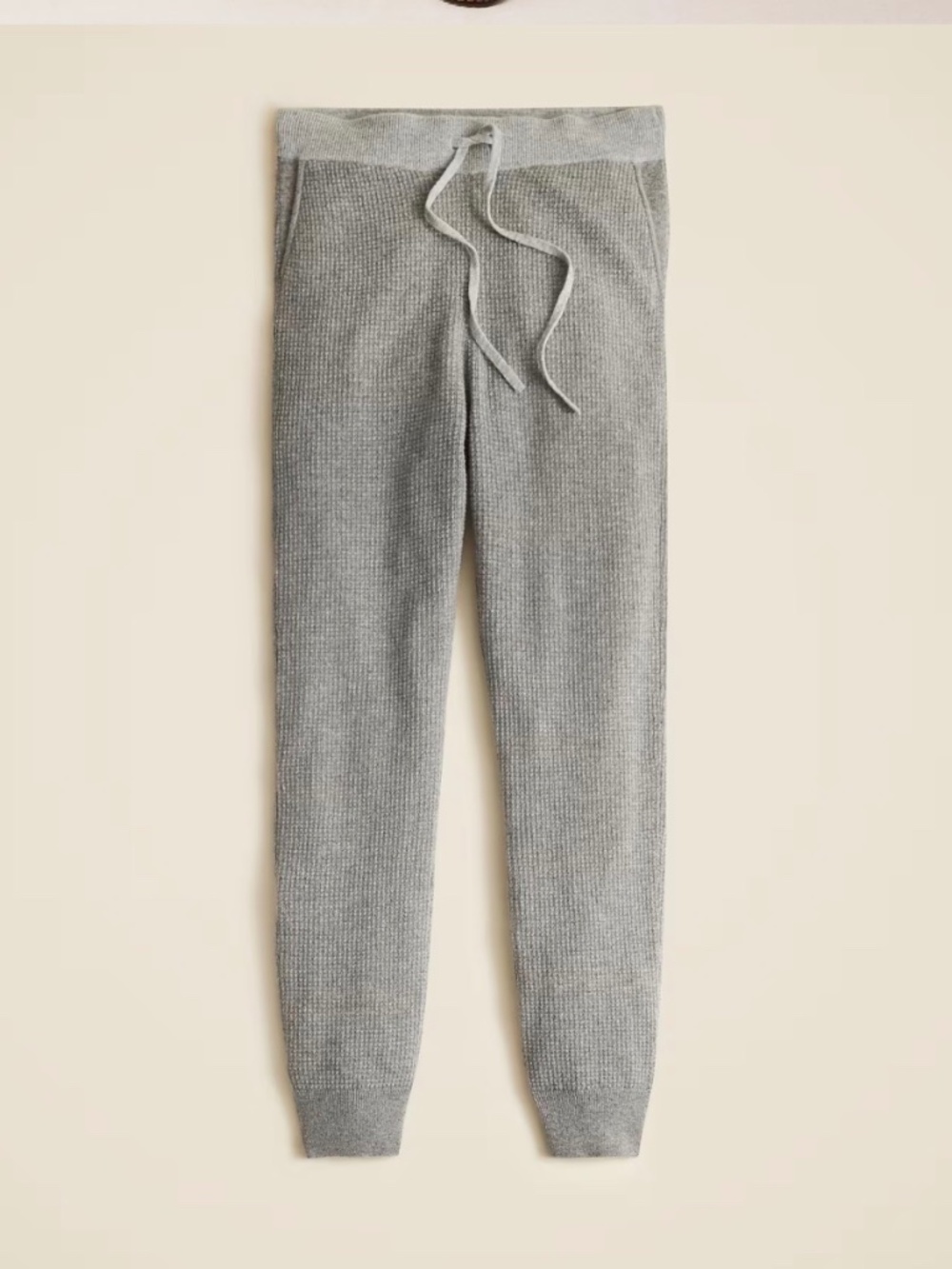 Jcrew Cashmere waffle-knit jogger pant
